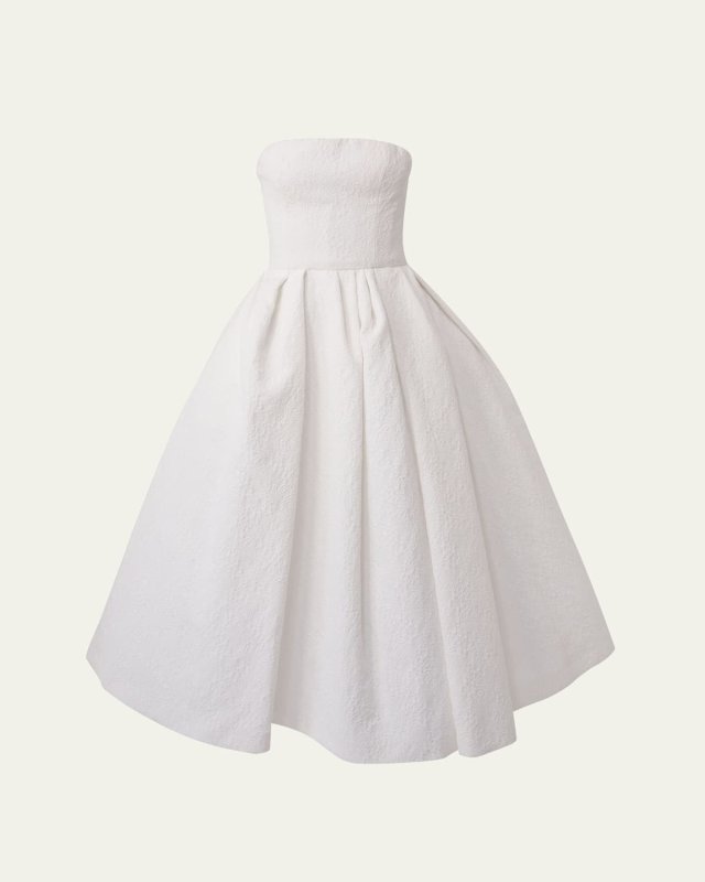 Strapless Full Midi Dress